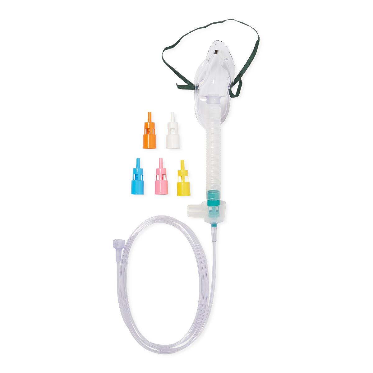 Medline HCS4600B Adult Disposable Oxygen Masks, Adult, Medium, 7' Tubing (Case of 50)