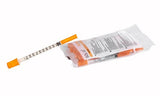 SOL-M 1ml Insulin Syringe w/Fixed Needle 29G*1/2 (U-100 Insulin Only)(PE Bag)  CS/1000
