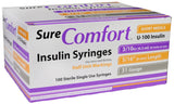 BX/100 SURE COMFORT INSULIN SYRINGE, 31G, 5/16IN (8MM), 3/10CC