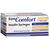 Allison Medical SURE COMFORT INSULIN SYRINGE, 30G, 1/2" (12mm), 3/10cc, 100/Box