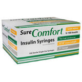 Allison Medical  SURE COMFORT INSULIN SYRINGE, 31 G, 5/16" (8mm), 1cc, 100/Box