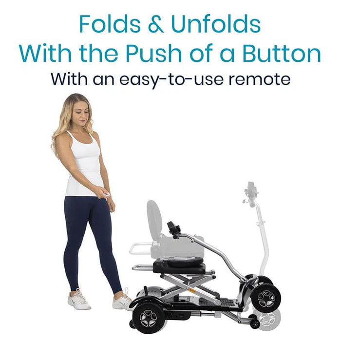 Vive Health MOB1030SLB Folding Mobility Scooter