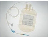 BAG BLOOD PHLEBOTOMY EMPTY 600ml w/16g UTW NDL & ADJ SIDE CLAMP