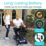 ViveHealth MOB1027BLU 4 Wheel Mobility Scooter VH Silver