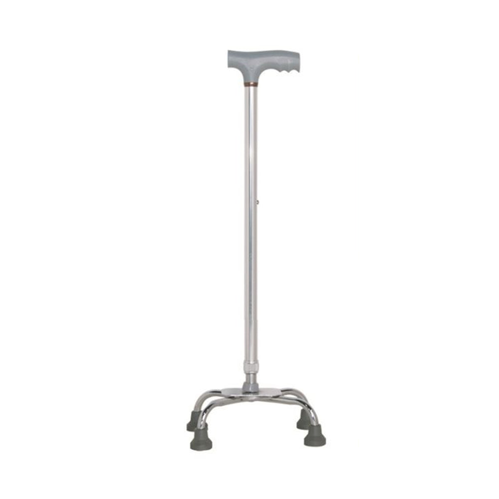Height Adjustable Aluminum Quad Cane With Small Base & Comfortable T-H ...