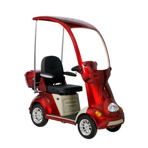 eWheels EW-54 4-Wheel Power Scooter/ Mini Golf Cart, Red