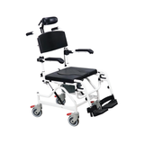 3-in-1 Aluminum Tilting Transport, Commode and Shower Chair