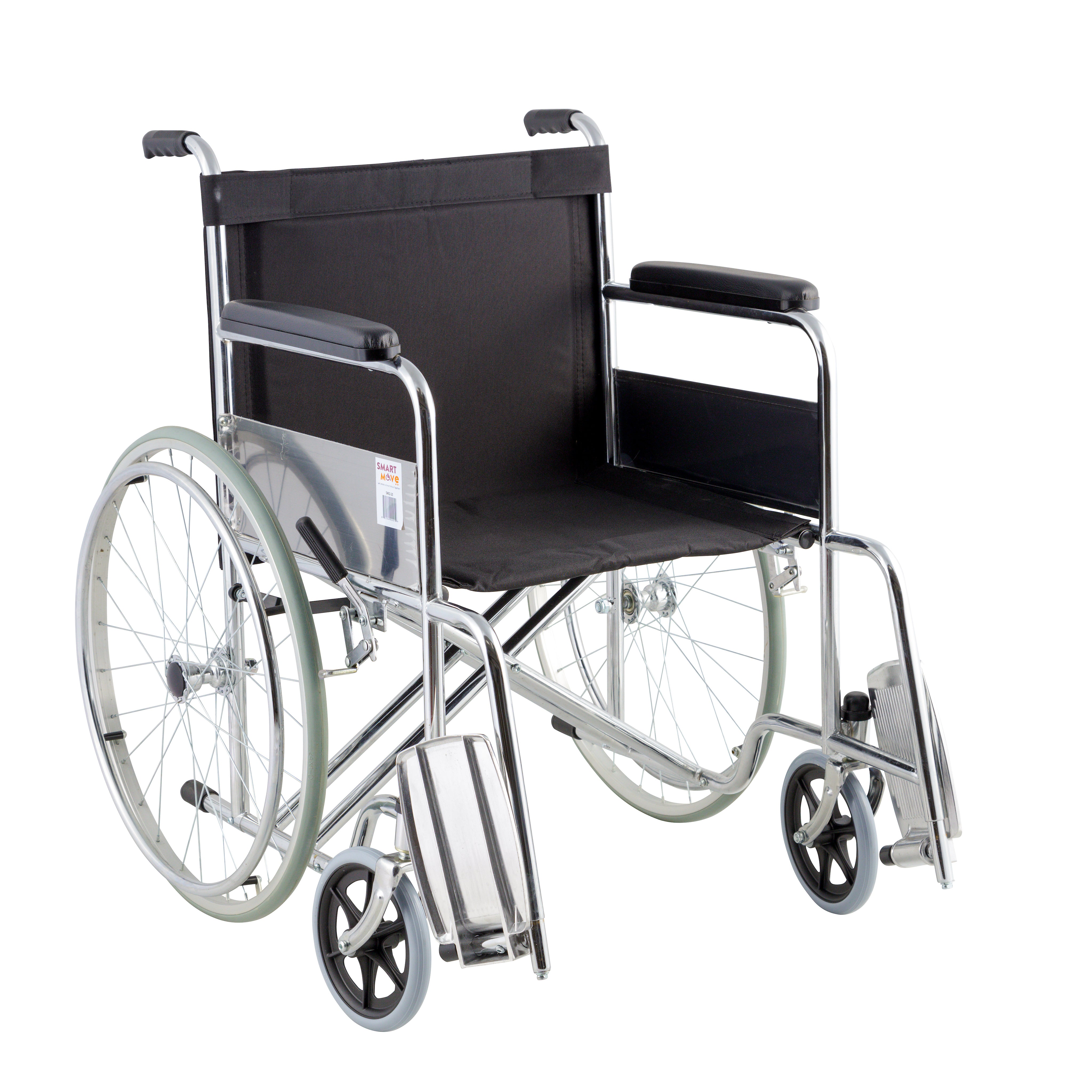 Panther - Dual Cross Bar 20" Wheelchair with Fixed Armrests and Footrests
