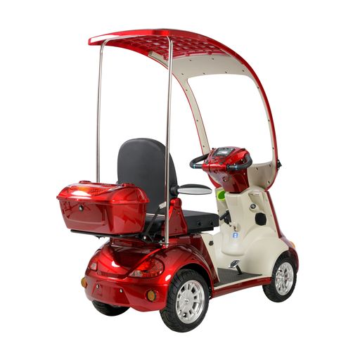 eWheels EW-54 4-Wheel Power Scooter/ Mini Golf Cart, Red