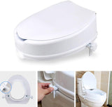 Raised Toilet Seat with Lid - 2", 4" and 6"