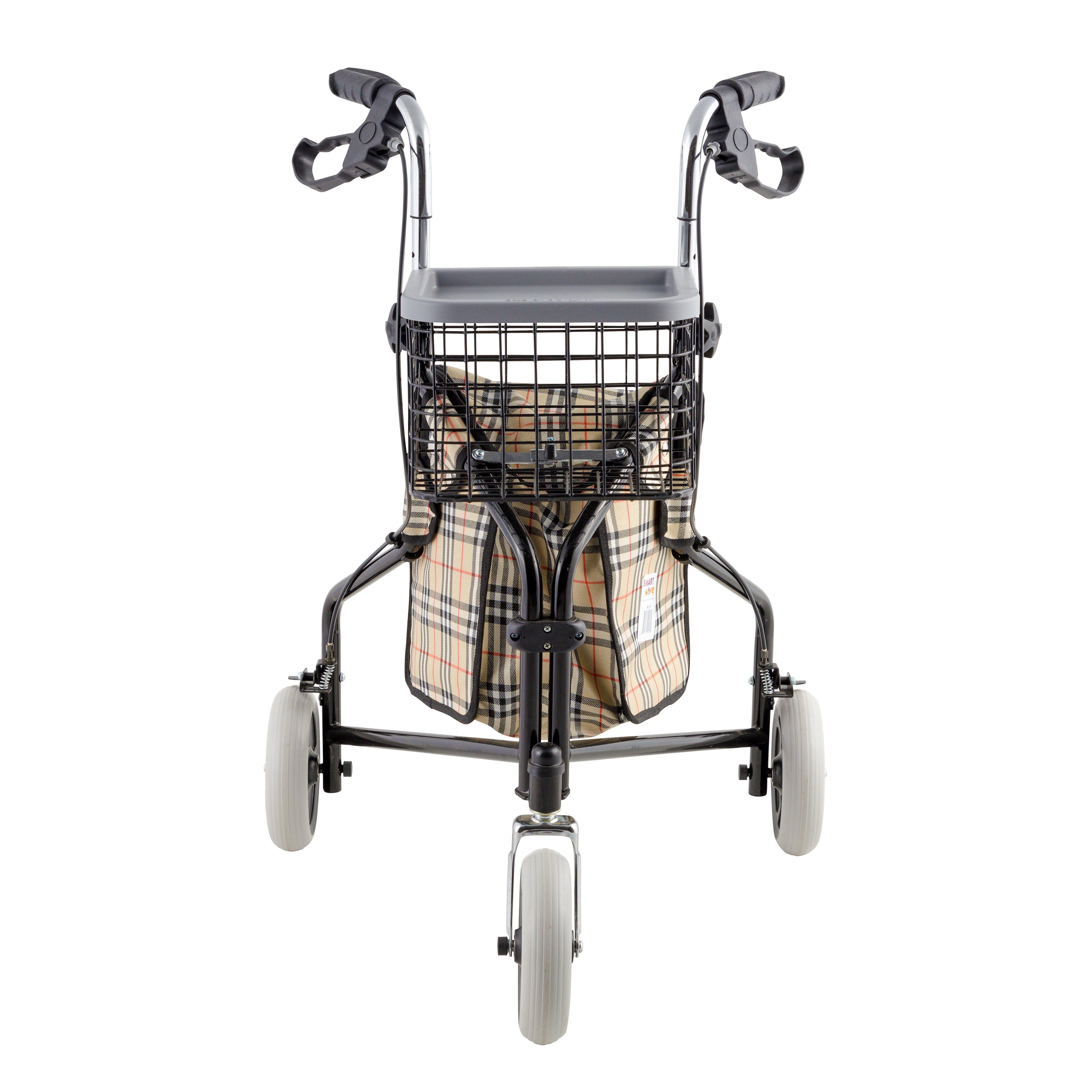 Tri-Wheel Rollator with Basket and a Tray